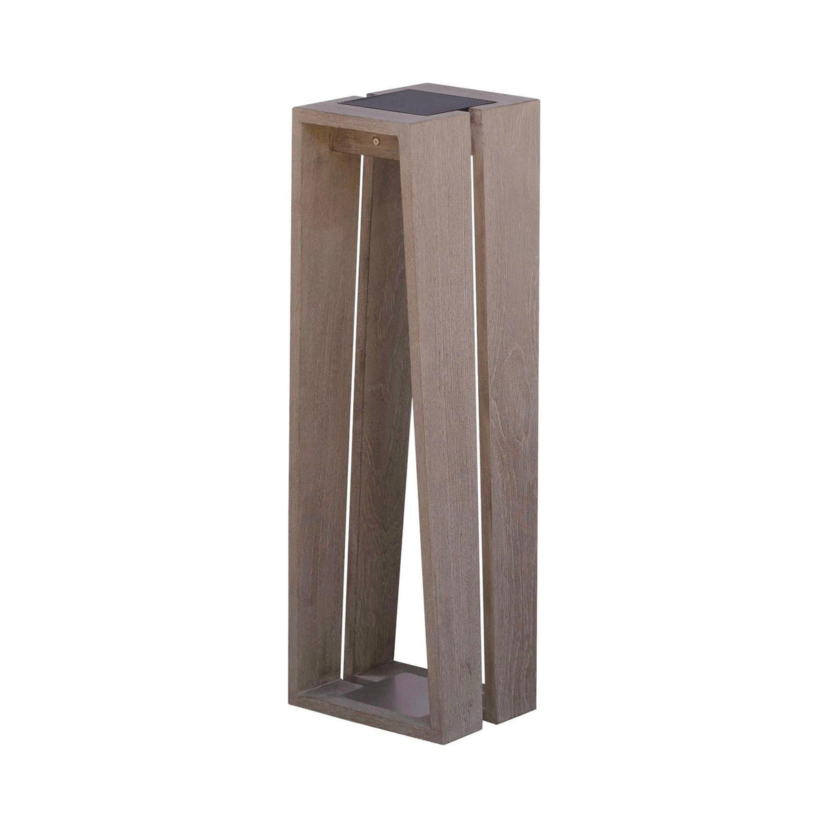Skaal Outdoor Solar LED Lantern in Weathered Teak (Large).