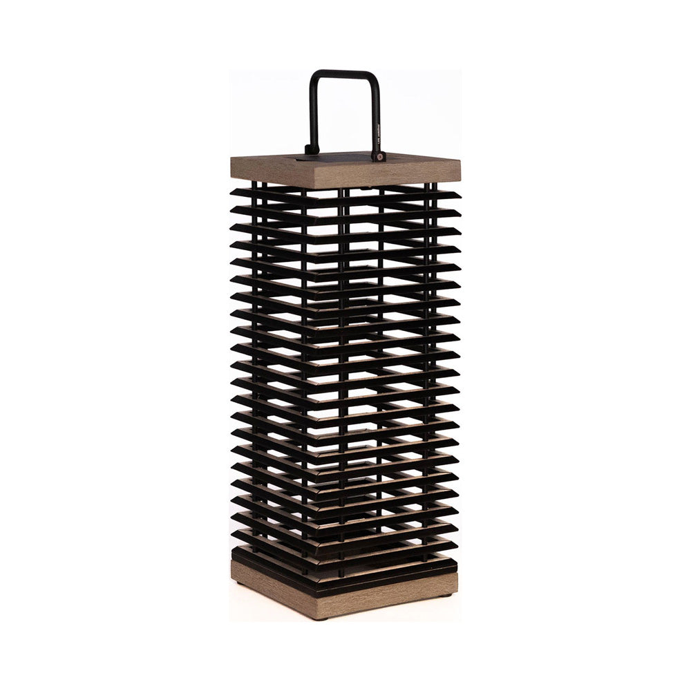 Tekura Solar LED Lantern in Teak.