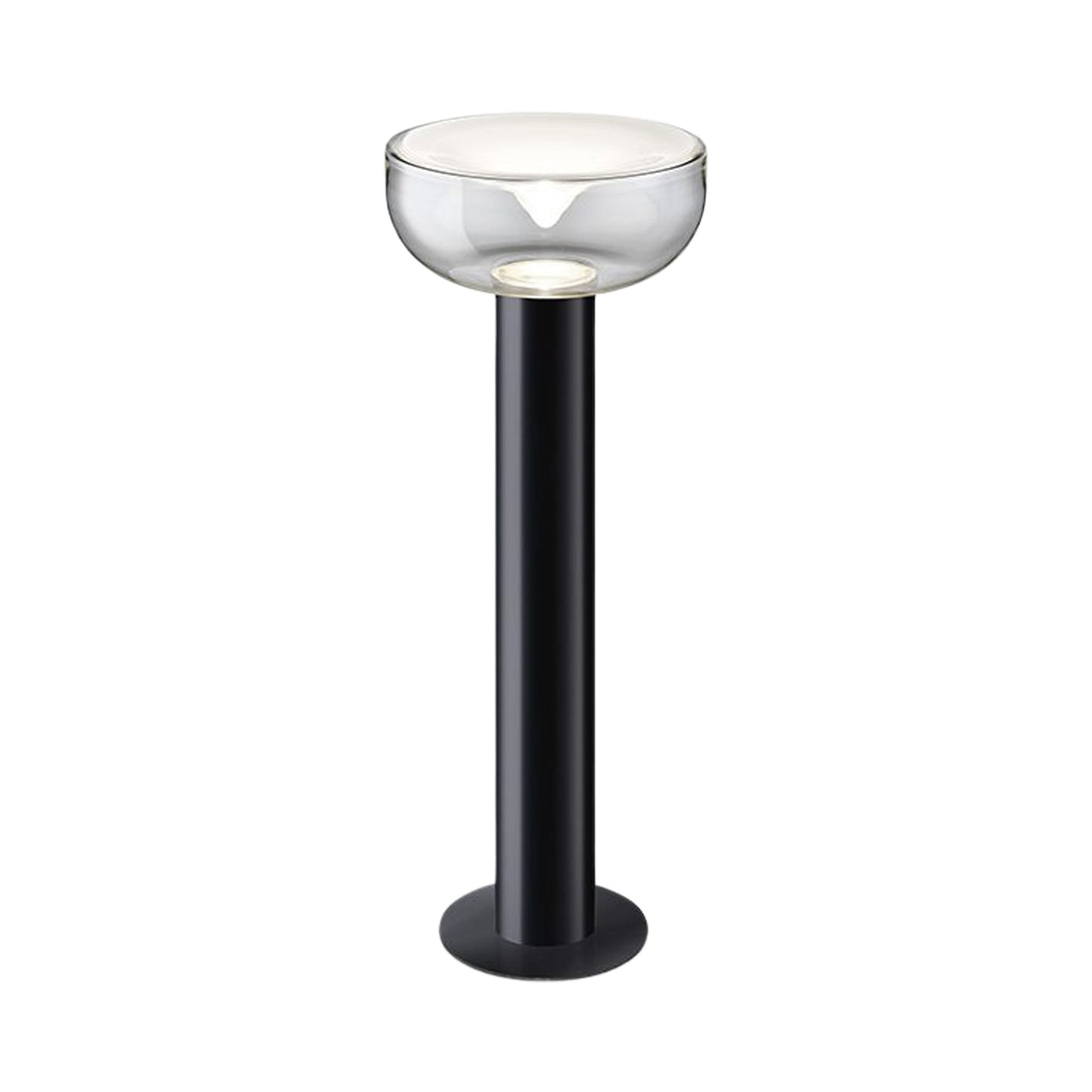 Aella LED Floor Lamp in Transparent With White Spot.