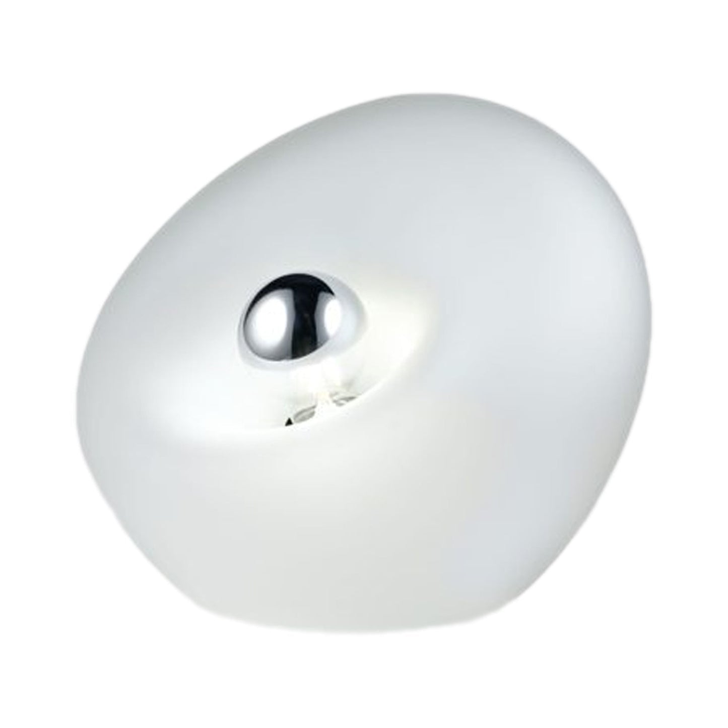 Lightbody Table Lamp in White Satin.