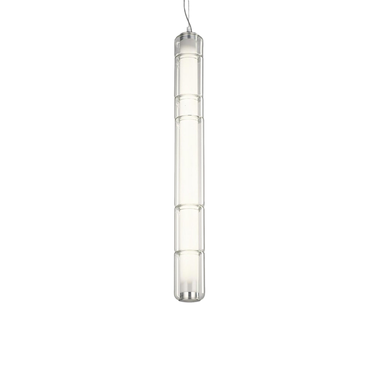 Stacking LED Vertical Pendant Light in Transparent (Large).