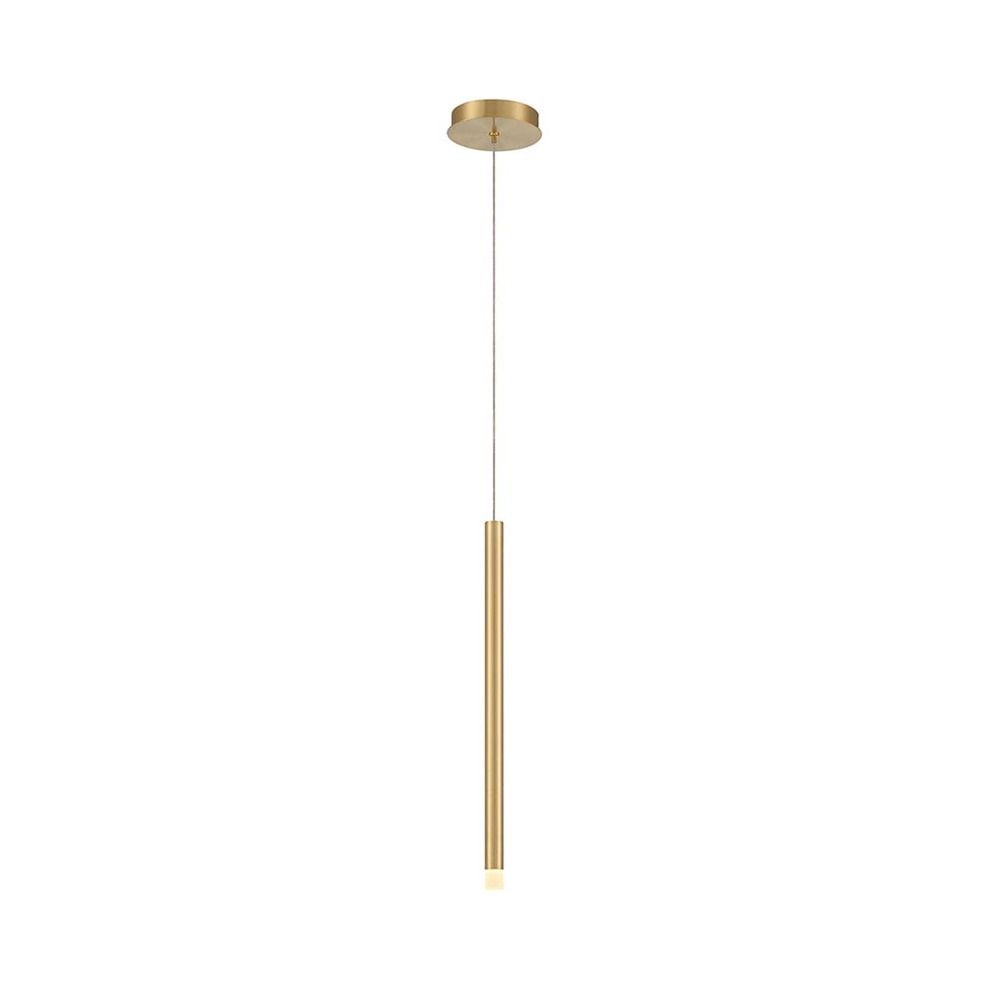 Amalfi LED Pendant Light in Plated Brushed Gold.