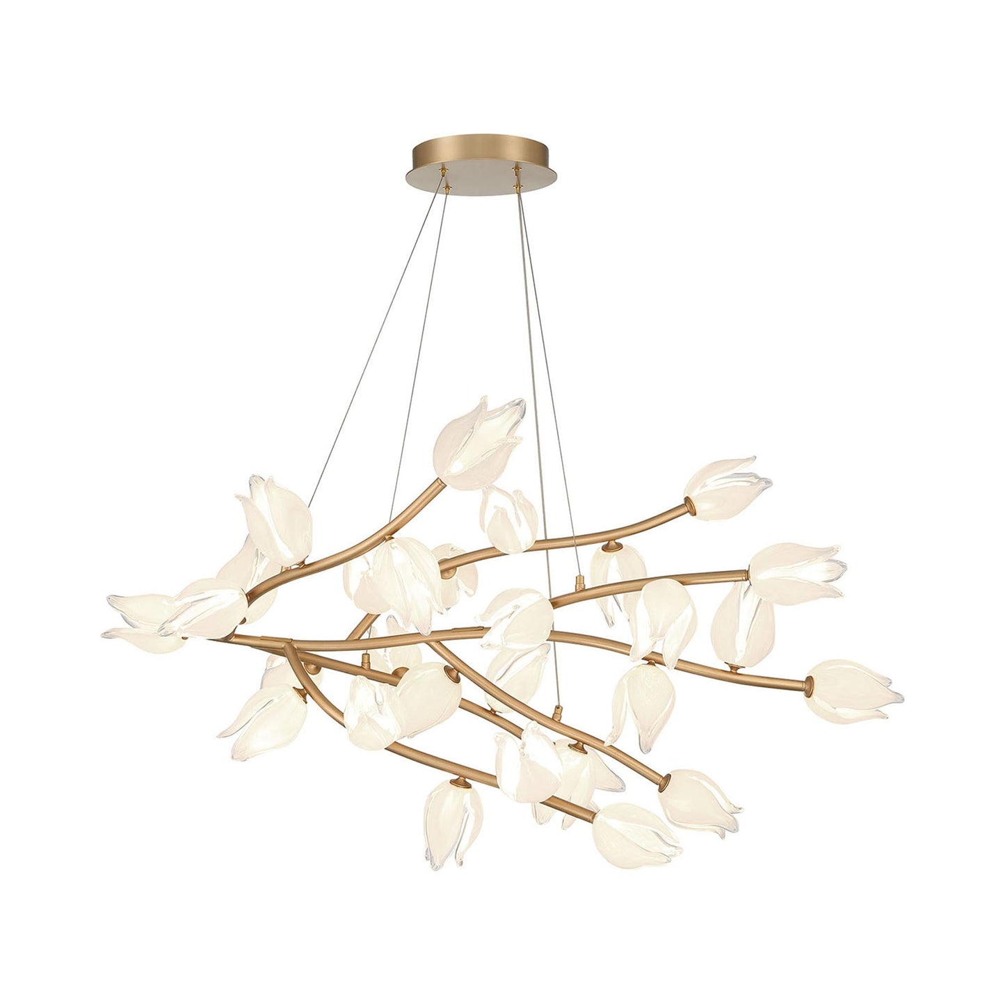 Belluno LED Chandelier in Champagne Gold (29-Light).