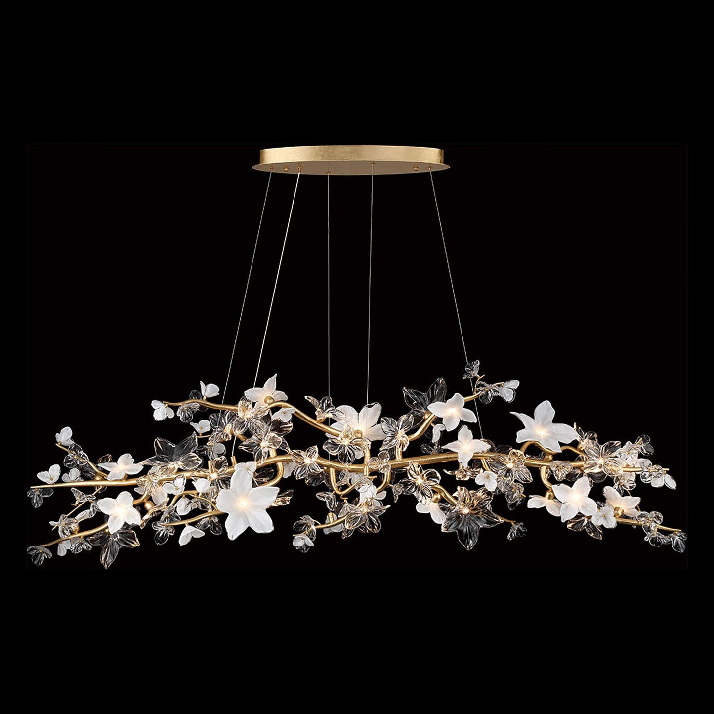Fiori Oval LED Chandelier (47-Light).