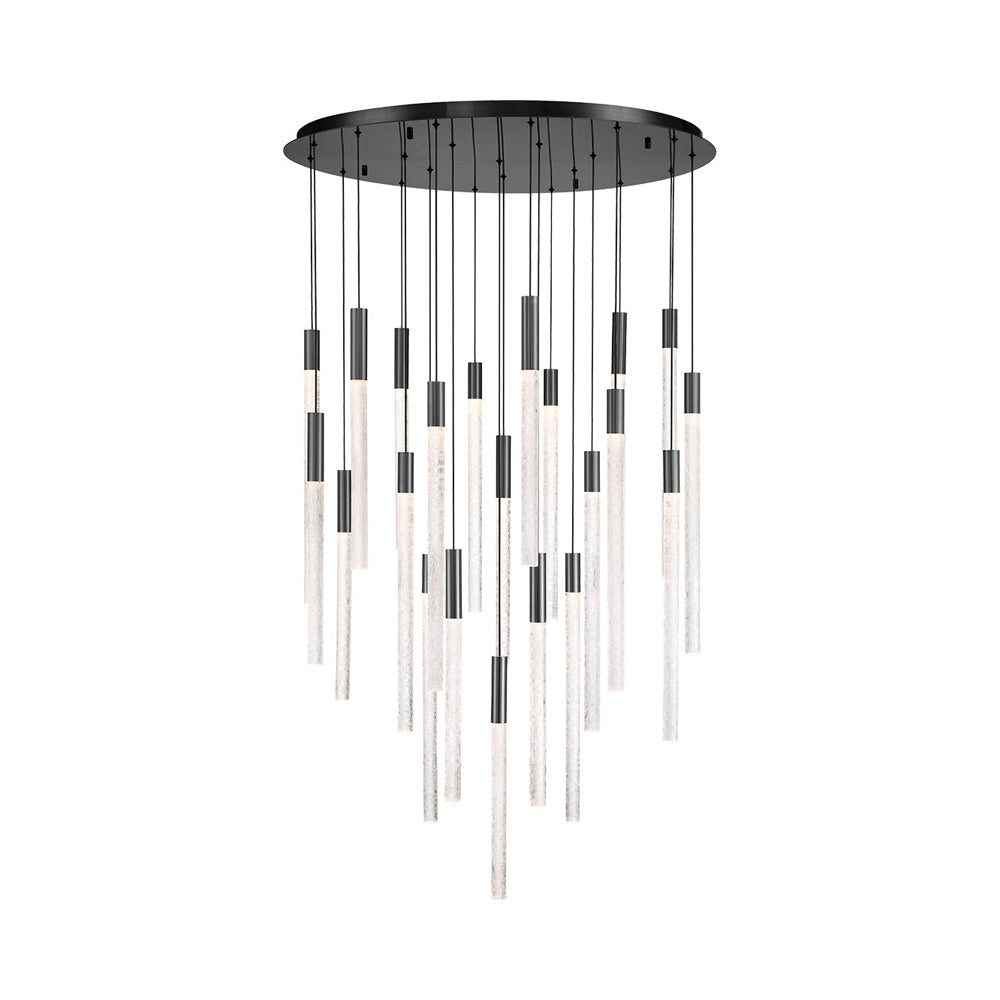 Gravina LED Chandelier in Brushed Gun Metal (22-Light).