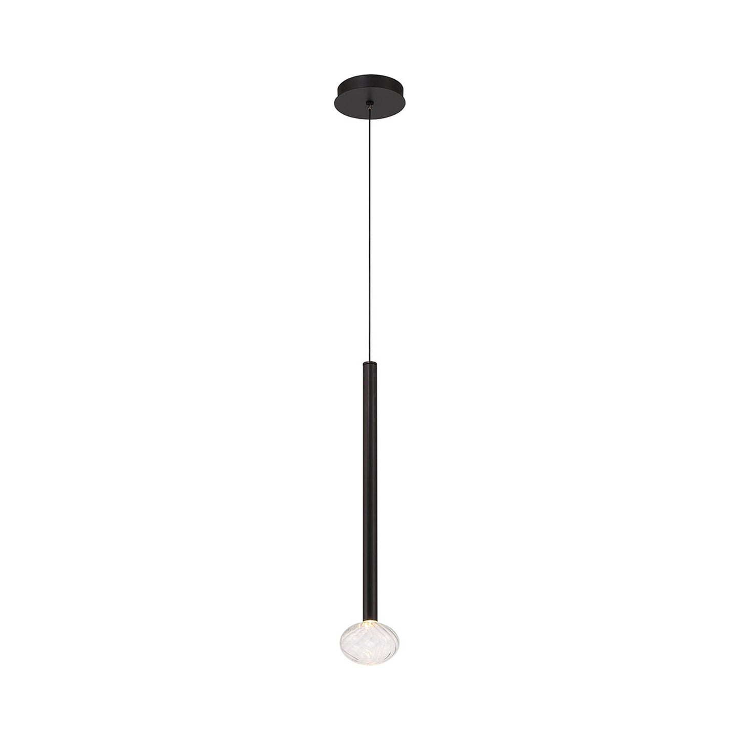 Soffio LED Pendant Light in Matte Black.