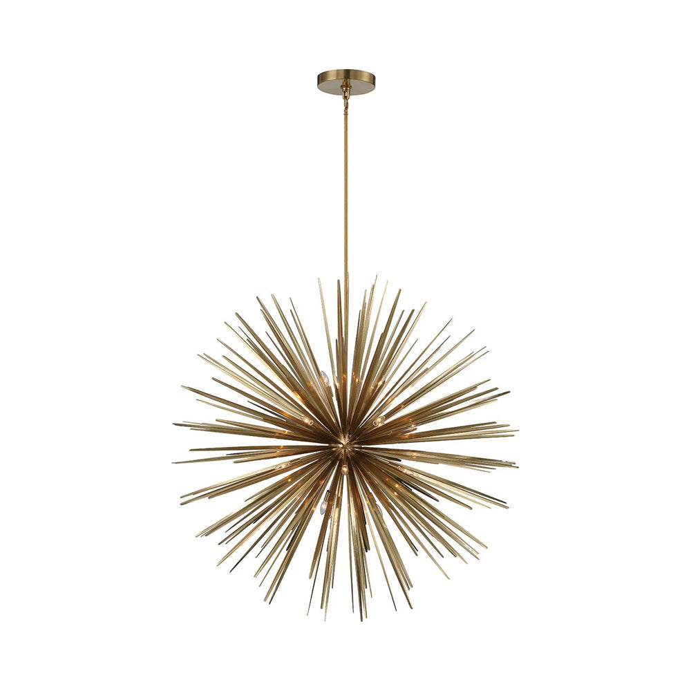 Trapani Grand Chandelier in Soft Brass.