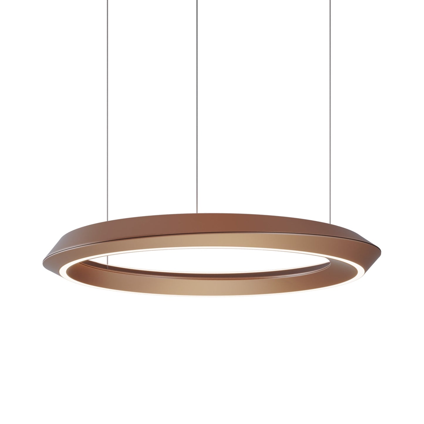 Tidal Fixed LED Pendant Light in Terra/Black.