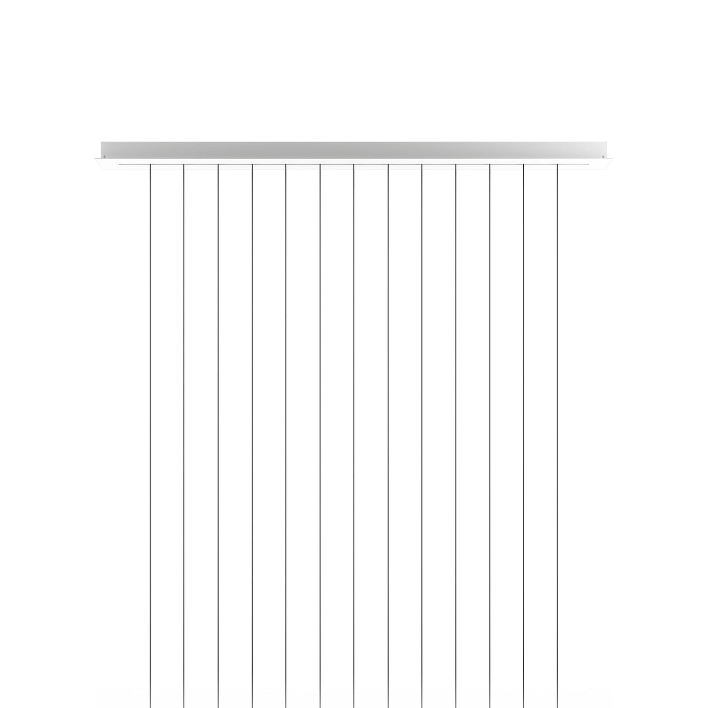 Track Canopy in Matte White (Long).