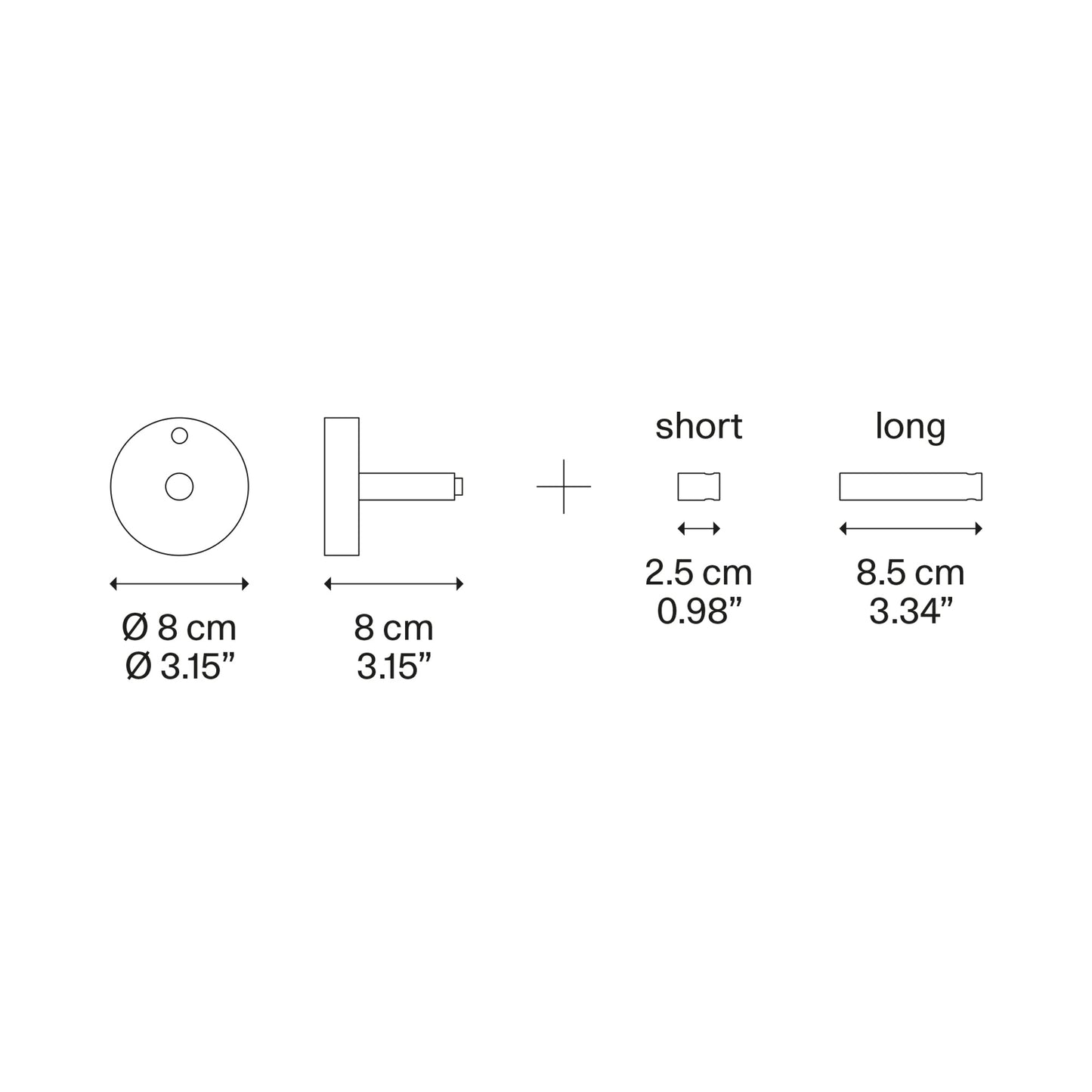 Wall Standard Canopy - line drawing.