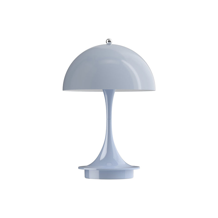 Panthella LED Portable Rechargeable Table Lamp in Pale Blue Acryl.
