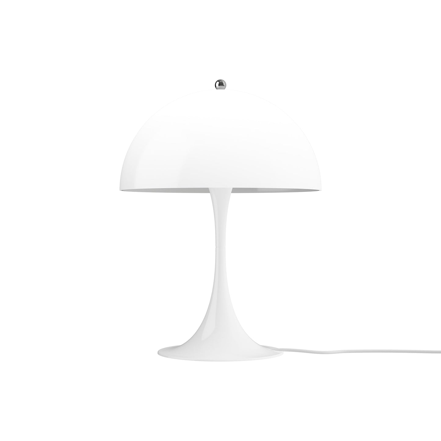 Panthella 320 Table Lamp in White Opal Polymer.