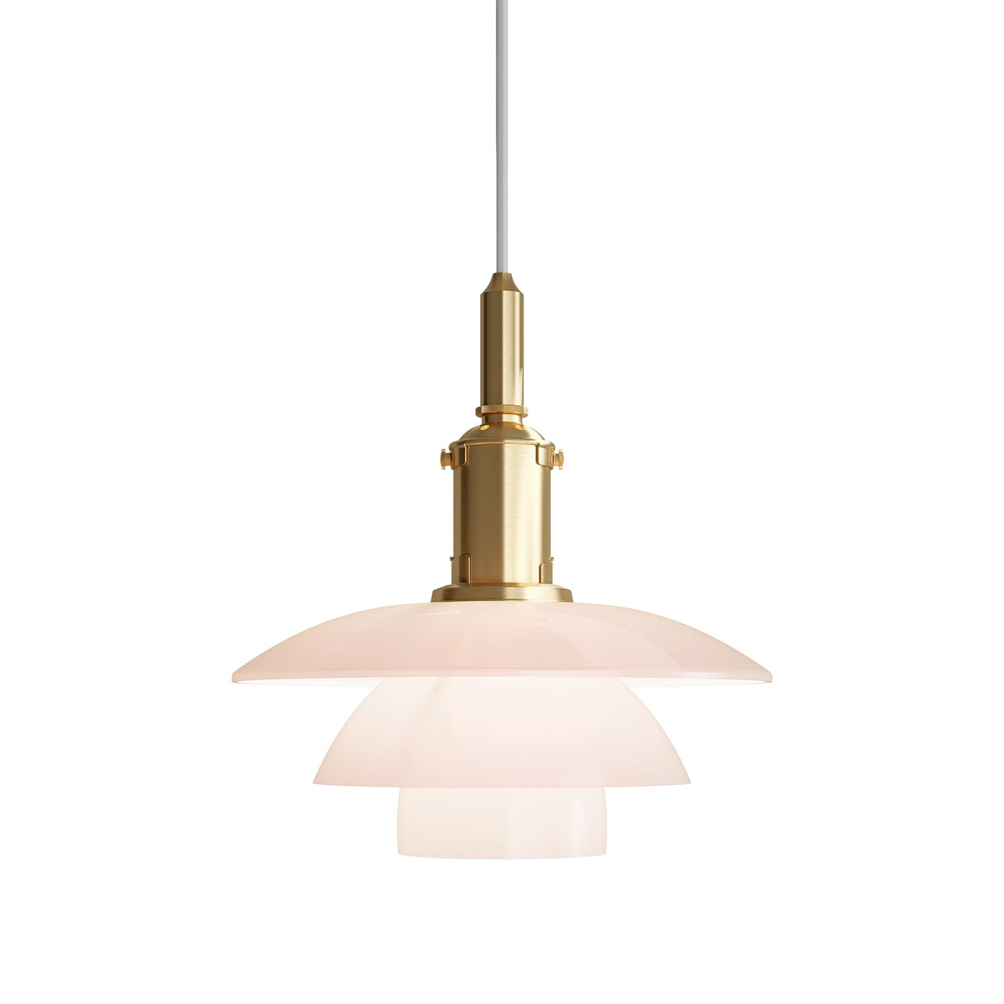PH 3/3 Pendant light in Pale Rose.
