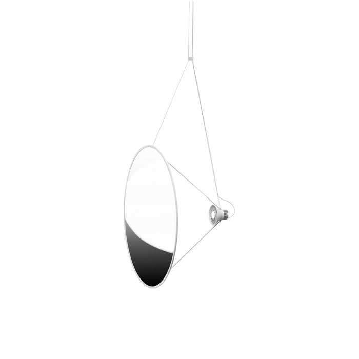 Amisol LED Pendant Light in Silver (Small).