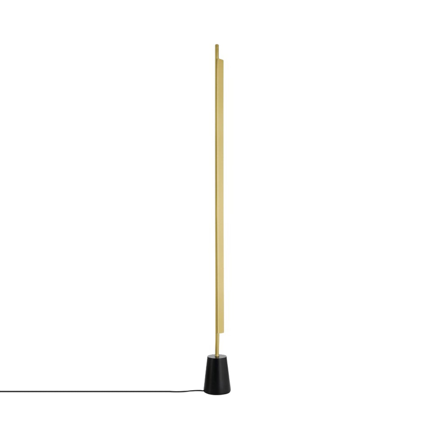 Compendium LED Floor Lamp in Brass.