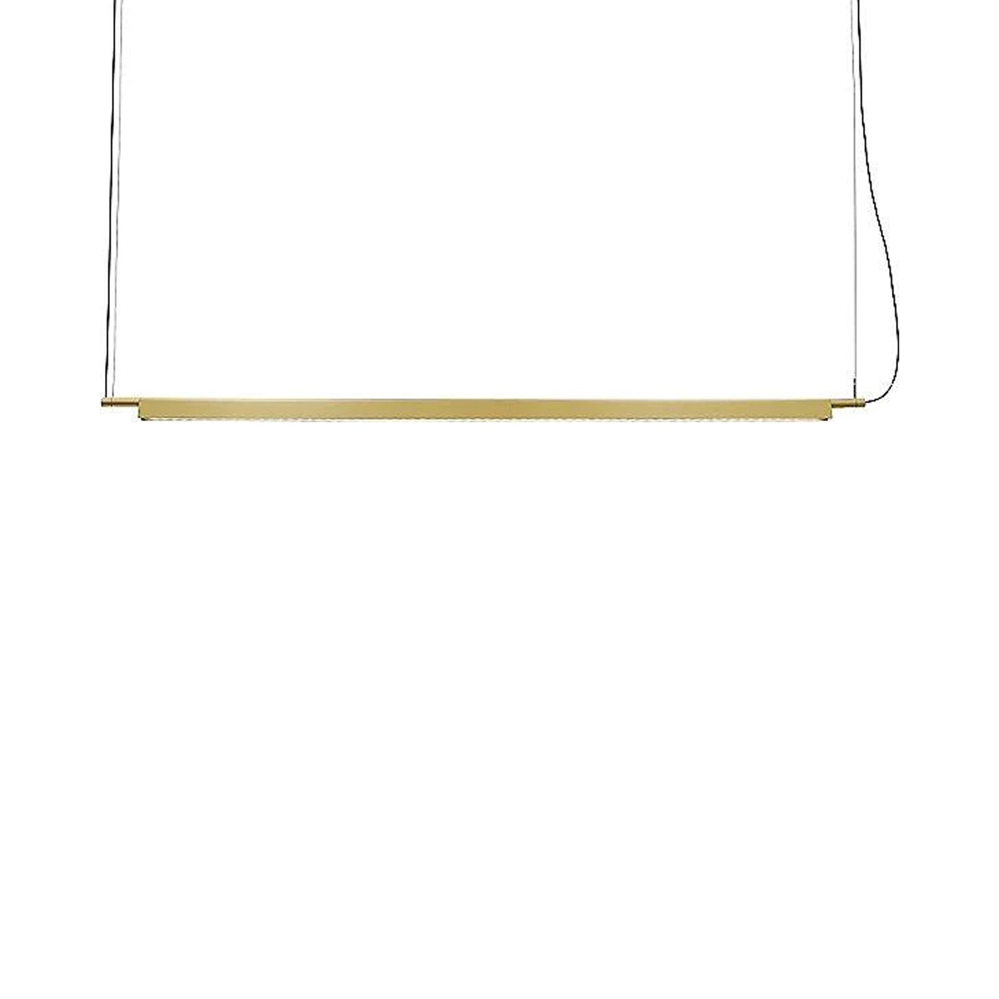 Compendium LED Linear Suspension Light in Brass.