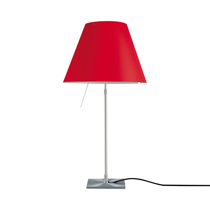 Costanza Table Lamp in Alu/Primary Red.