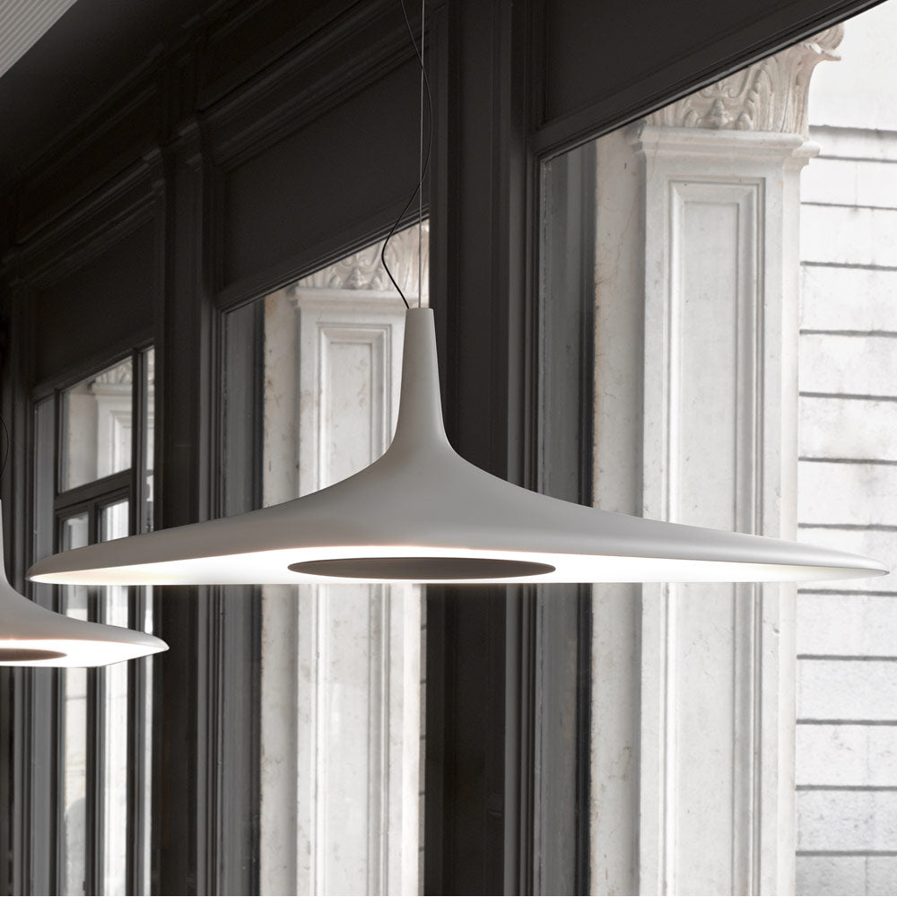 Soleil LED Pendant Light in White.