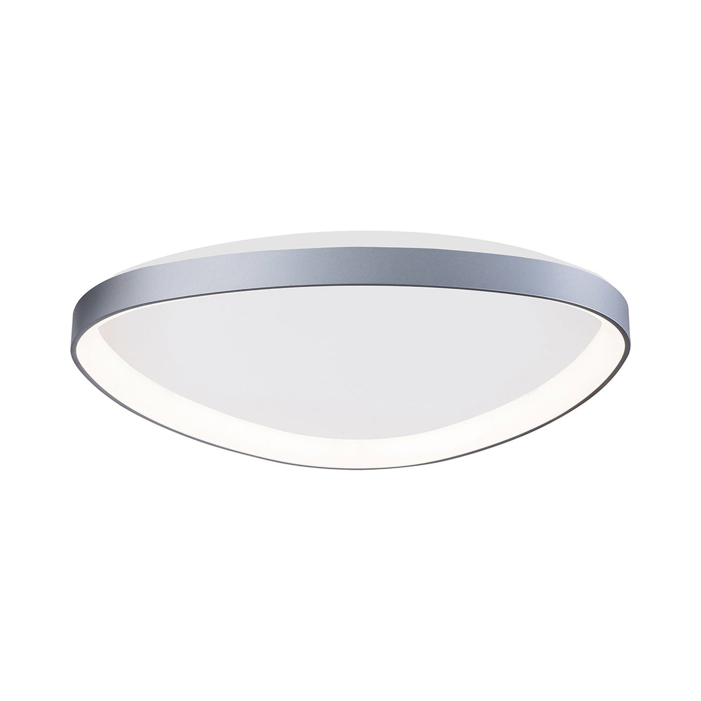 Florida LED Flush Mount Ceiling Light in Silver (26-Inch).