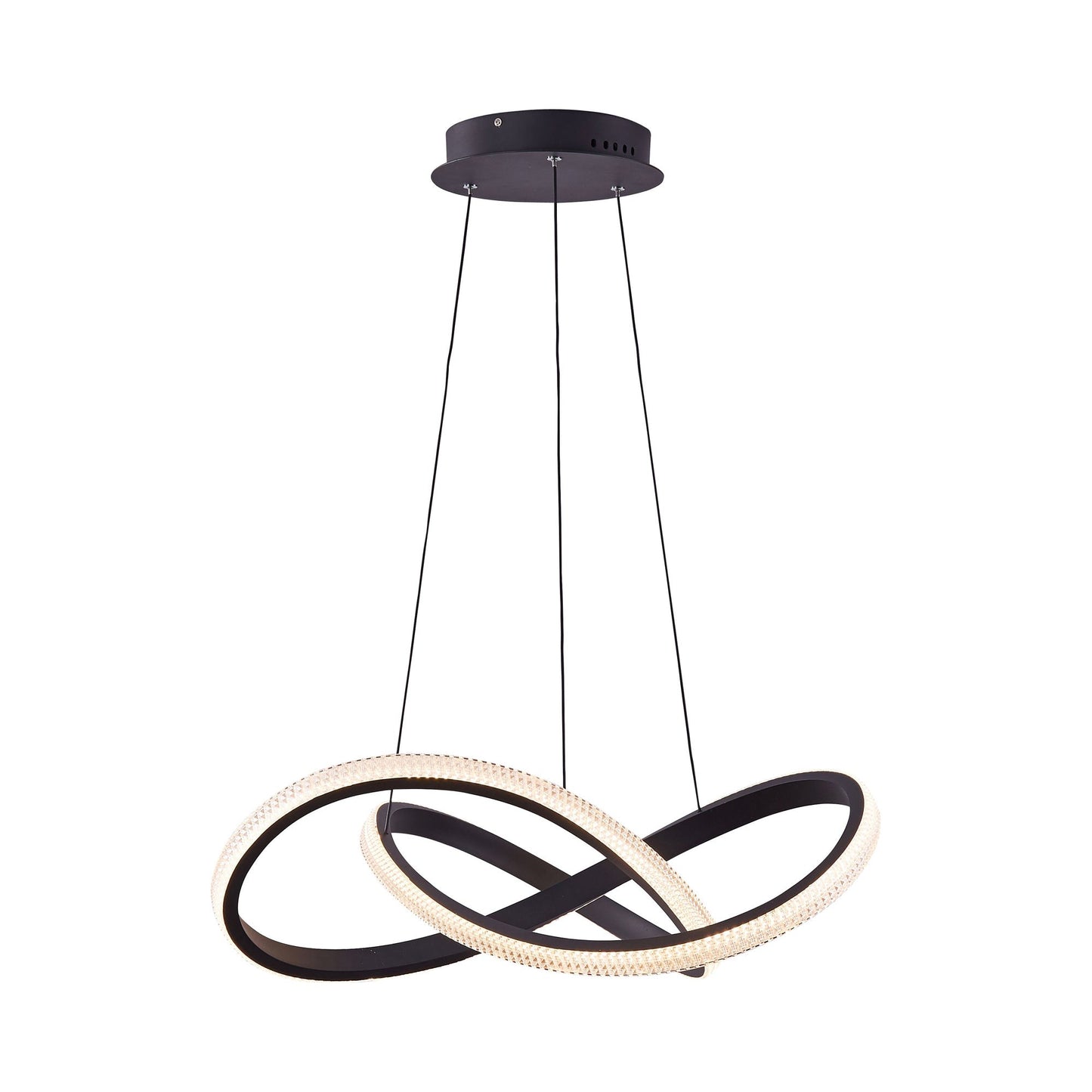 Paris LED Pendant Light in Matte Black.