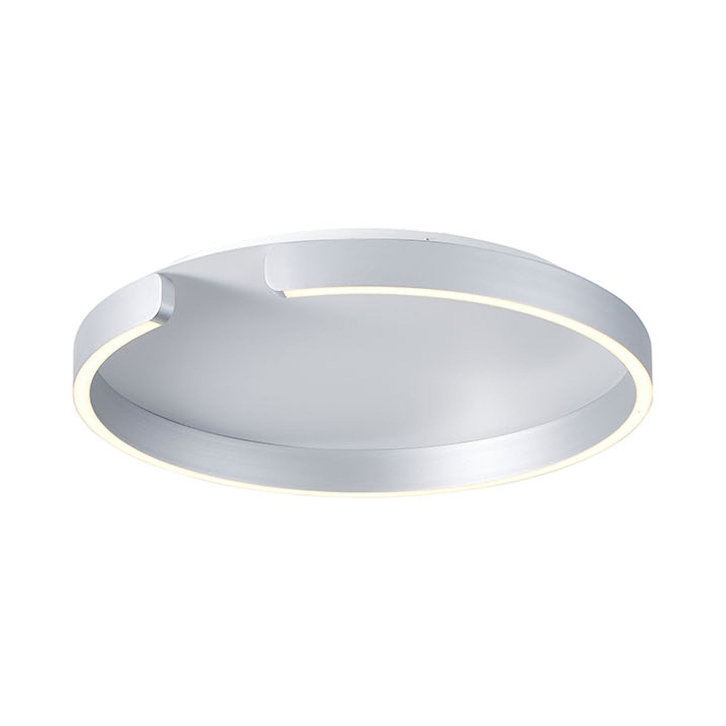 Tokio LED Flush Mount Ceiling Light in Silver.