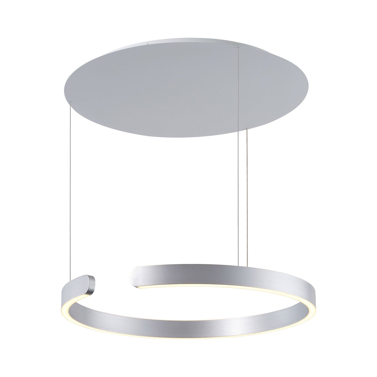 Tokio LED Pendant Light in Silver.