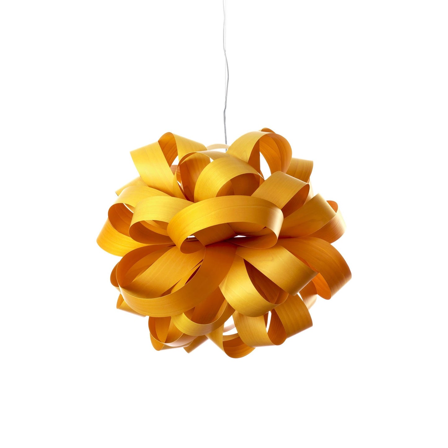 Agatha Ball Pendant Light in Yellow.