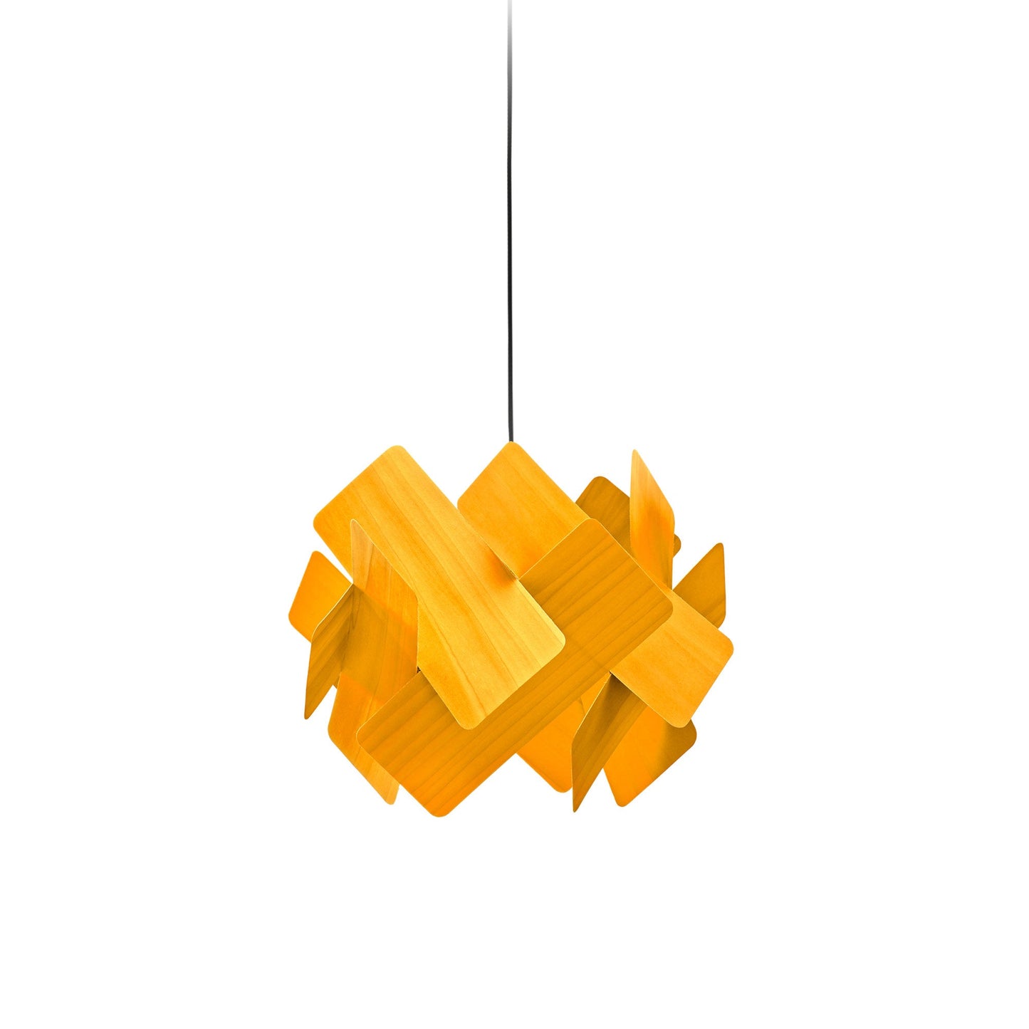Escape Pendant Light in Yellow/Matte Black.