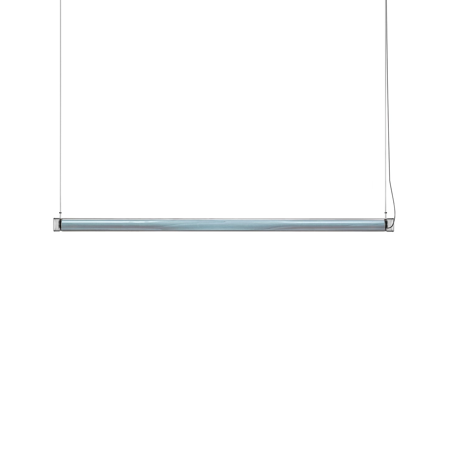 Estela LED Linear Pendant Light in Sea Blue (Long).