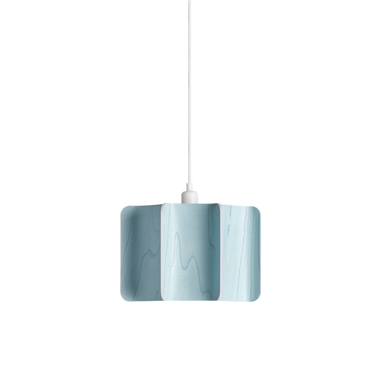 Kactos Pendant Light in Sea Blue/Matte White.