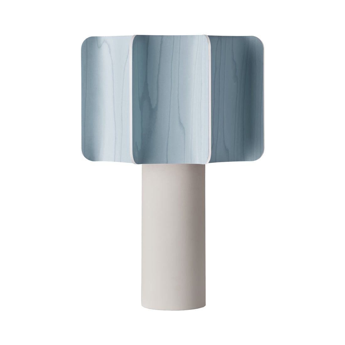 Kactos Table Lamp in Sea Blue/Matte White.