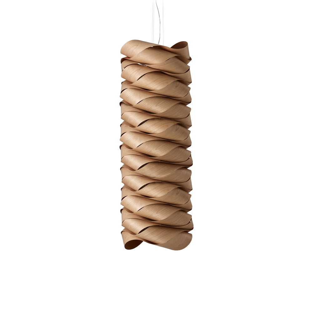 Link Chain Pendant Light in Natural Cherry (Large).