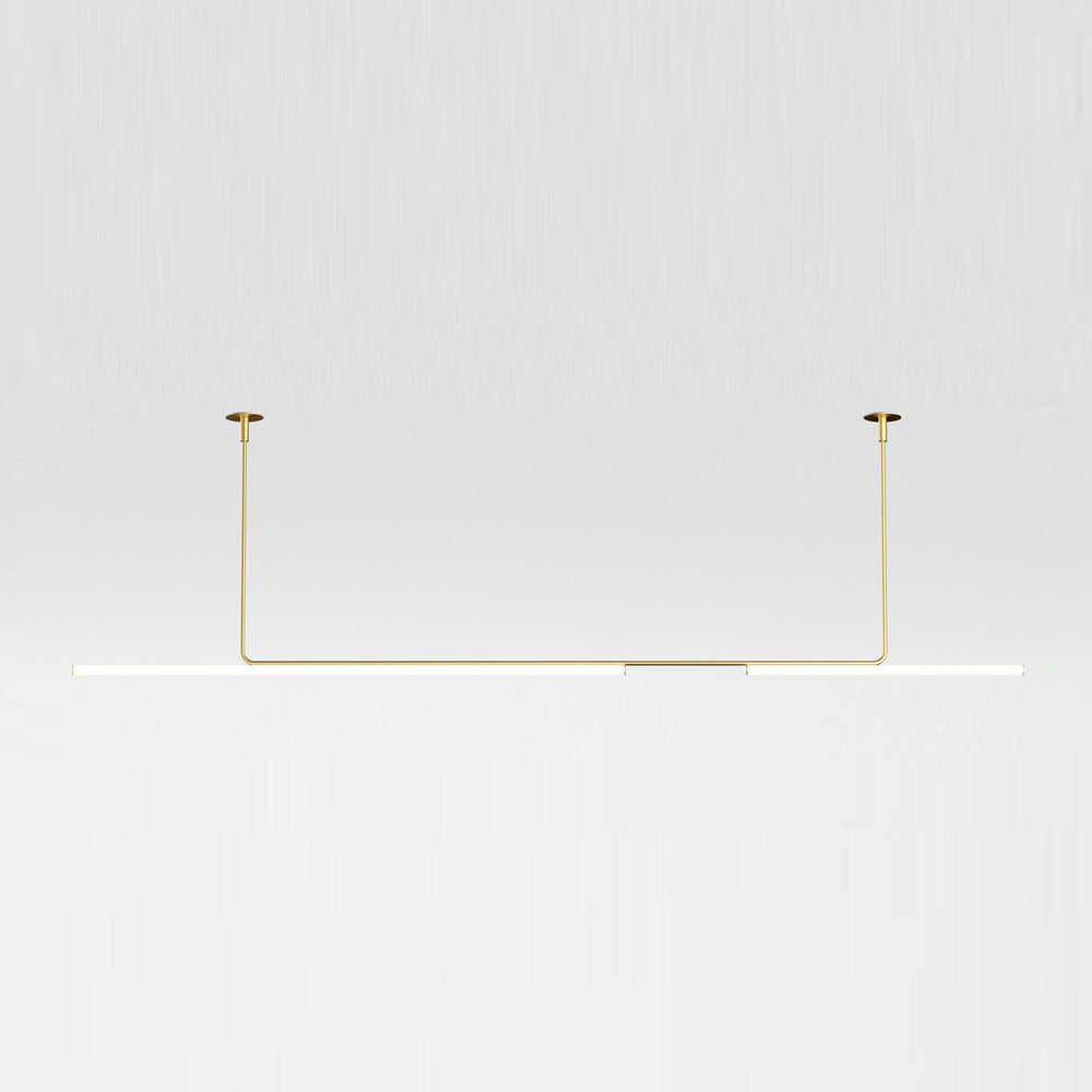 Ambrosia LED Pendant Light in Matte Gold (124-Inch).