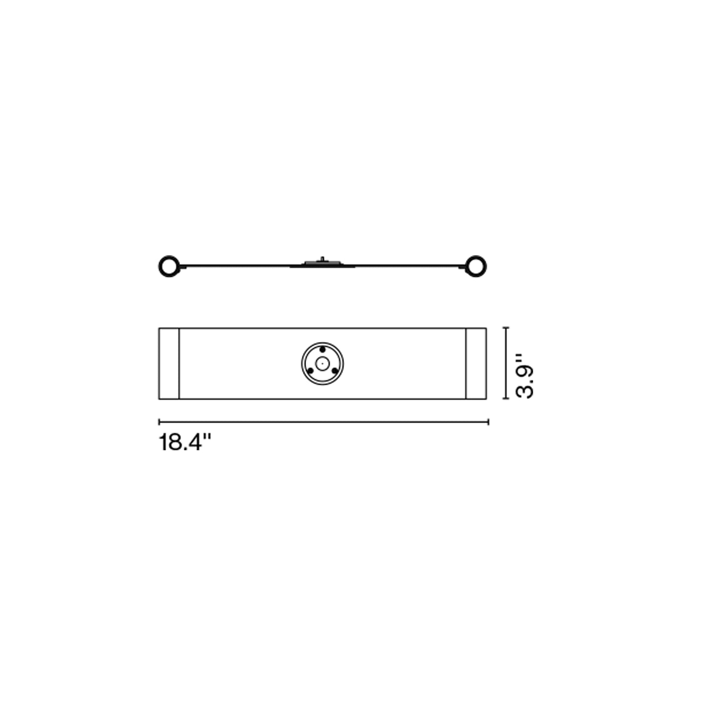 Bicoca Armrest Accessory - line drawing.