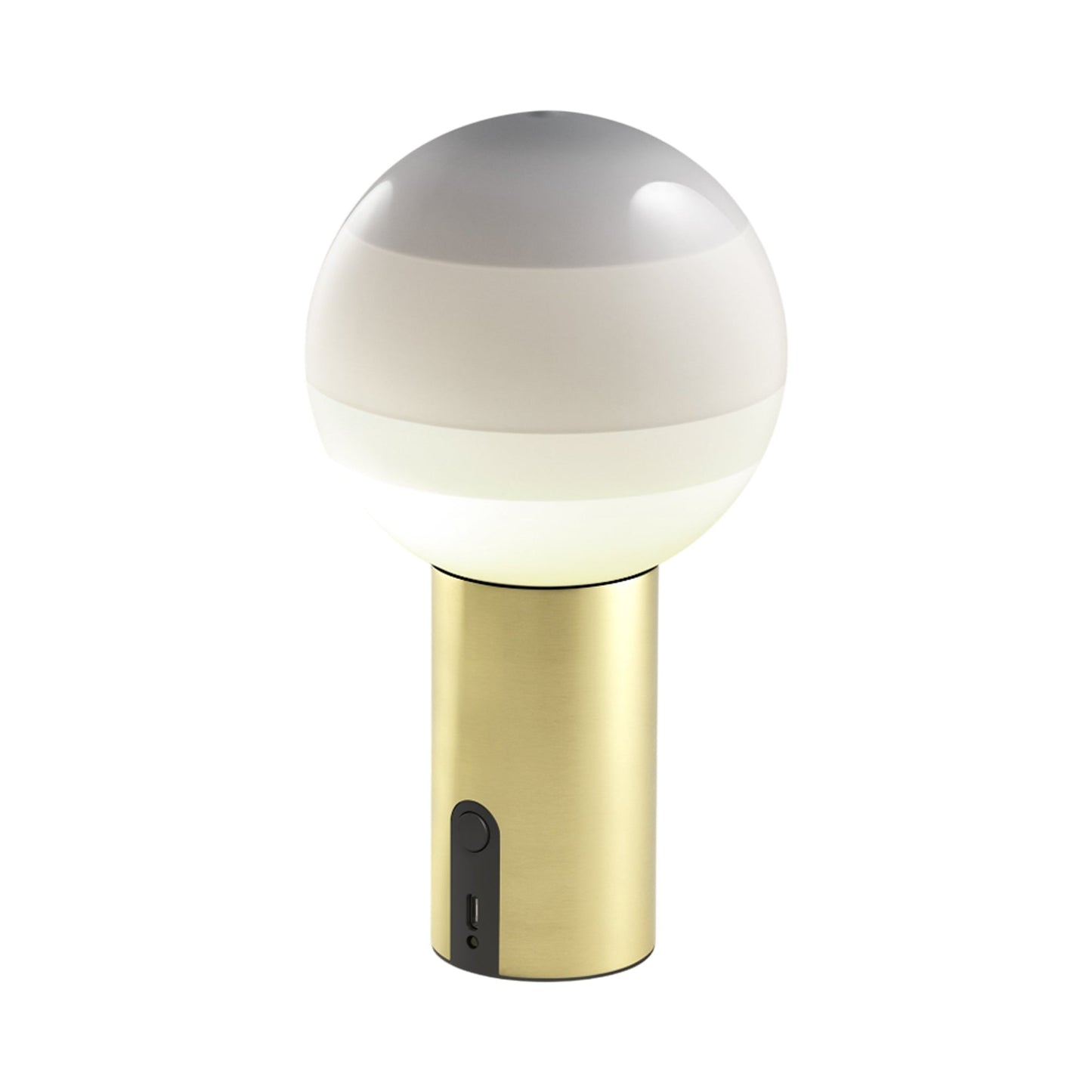 Dipping Light LED Portable Table Lamp in White.