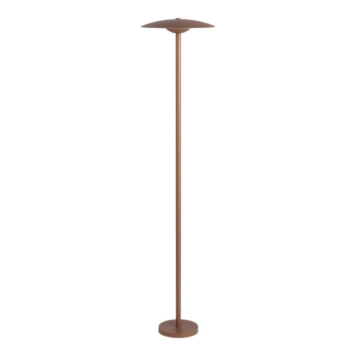 Ginger Outdoor LED Bollard in Rust Brown/White (33.9-Inch).
