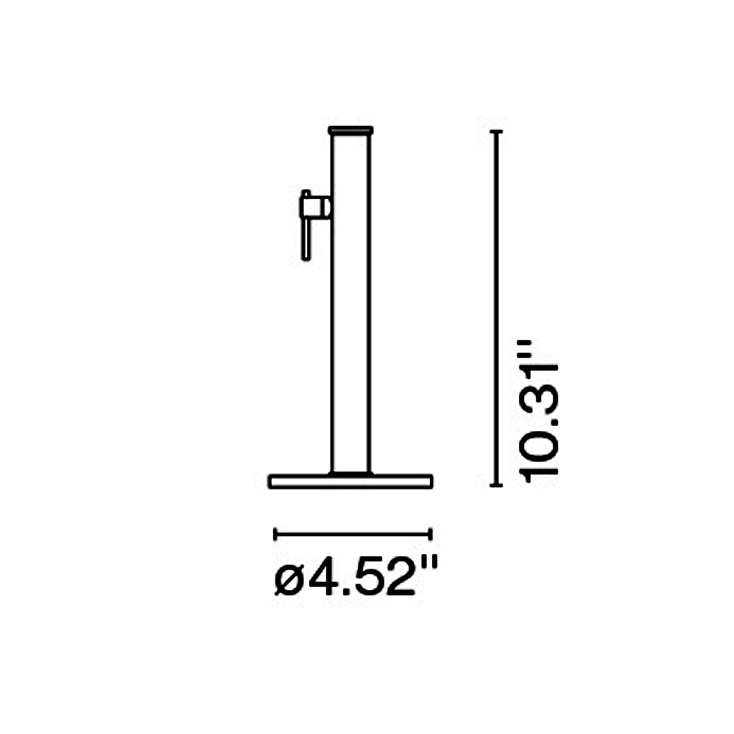 Jaima Fixed Stem - line drawing.