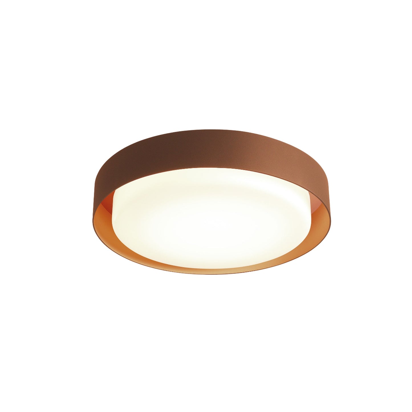 Plaff-On! Ceiling / Wall Light in Rust Brown (Large).