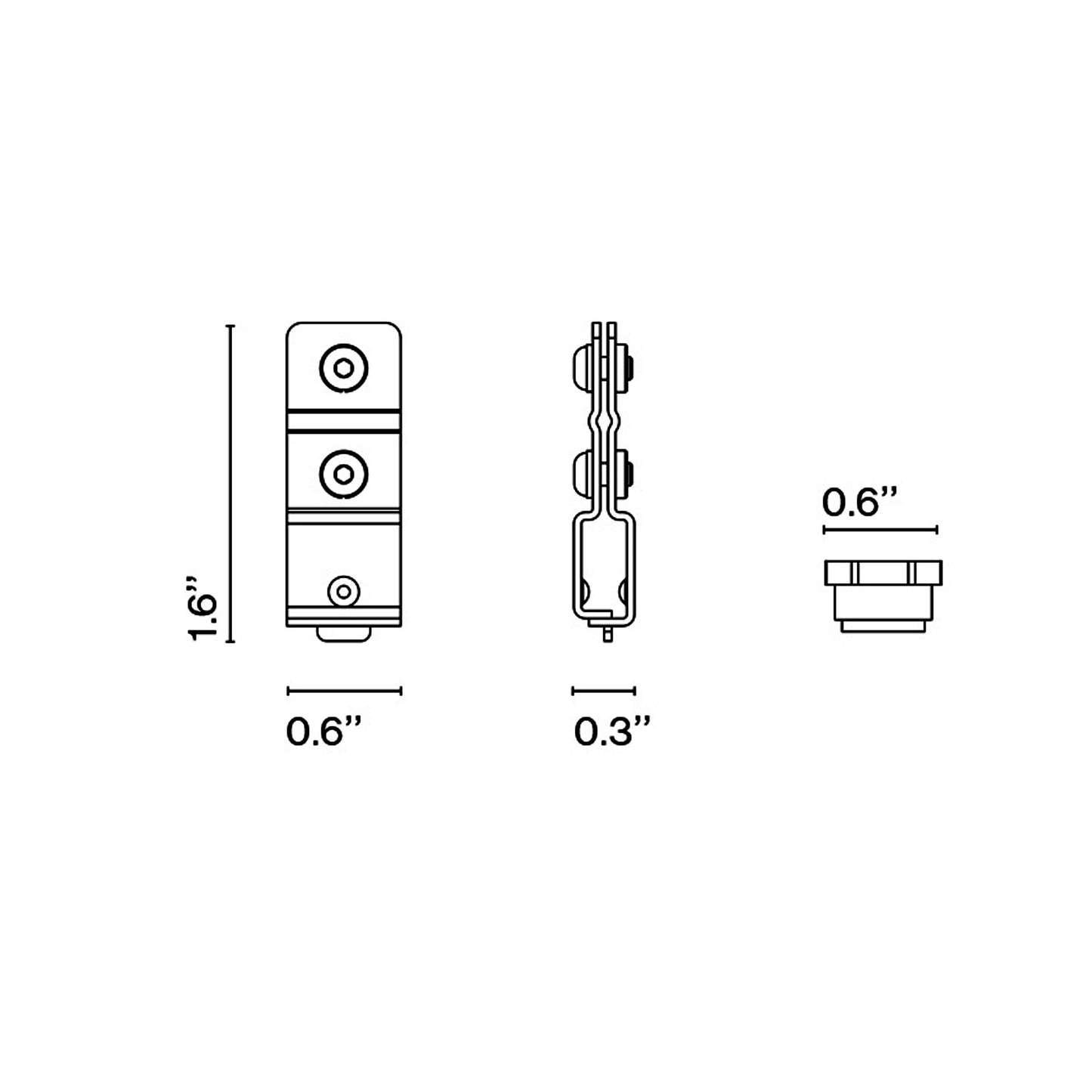 Plaff-on! Outdoor Garland Accessory - line drawing.