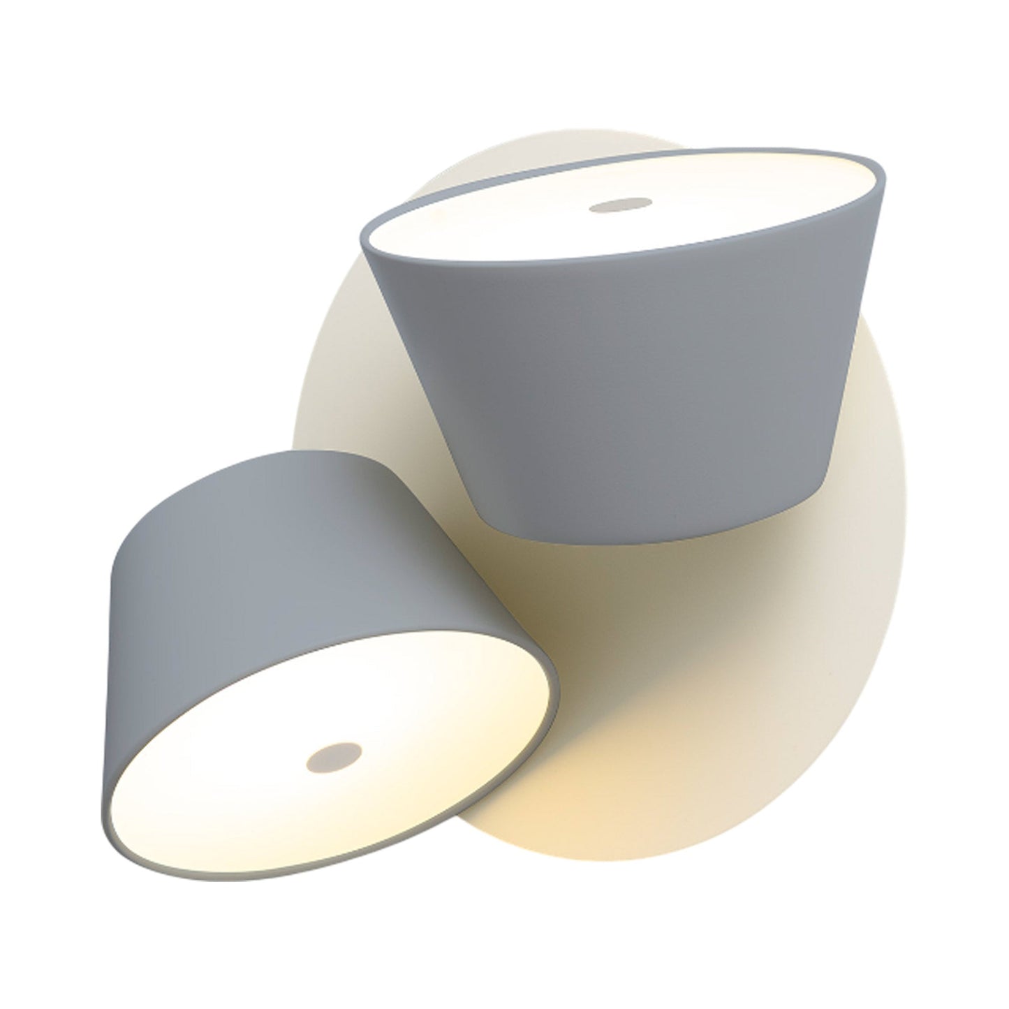 Tam Tam Mini Wall Light in Off White/Silver Grey (2-Light).