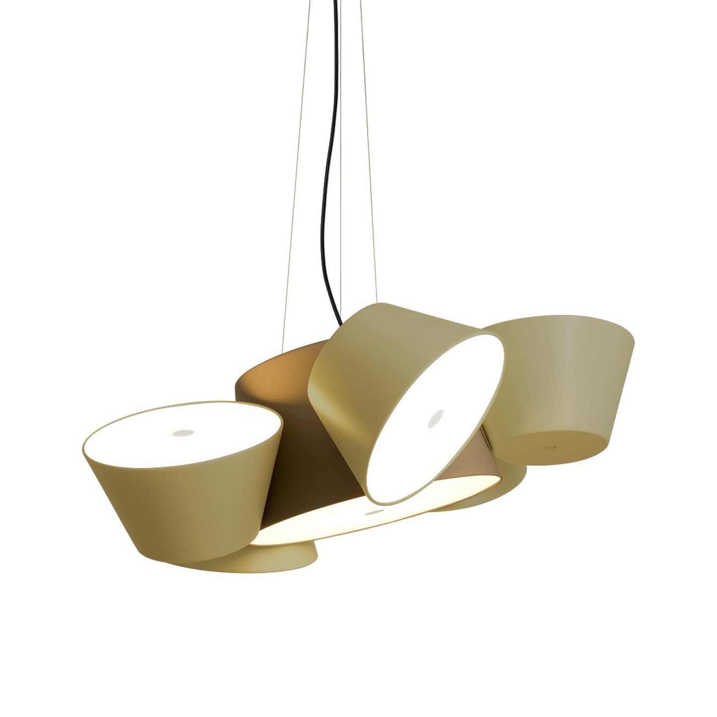 Tam Tam Pendant Light in Khaki/Brown Grey (13-Light).