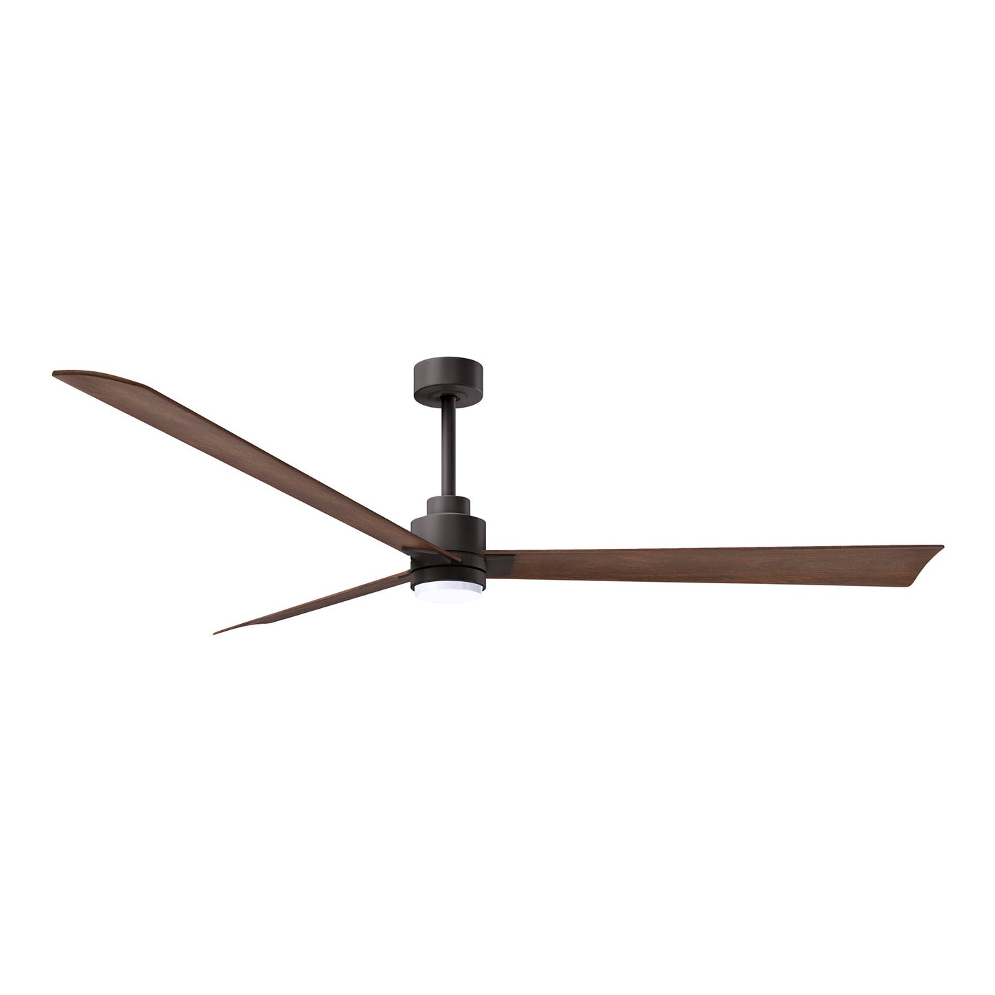 Alessandra Indoor / Outdoor LED Ceiling Fan in Textured Bronze/Walnut (72-Inch).