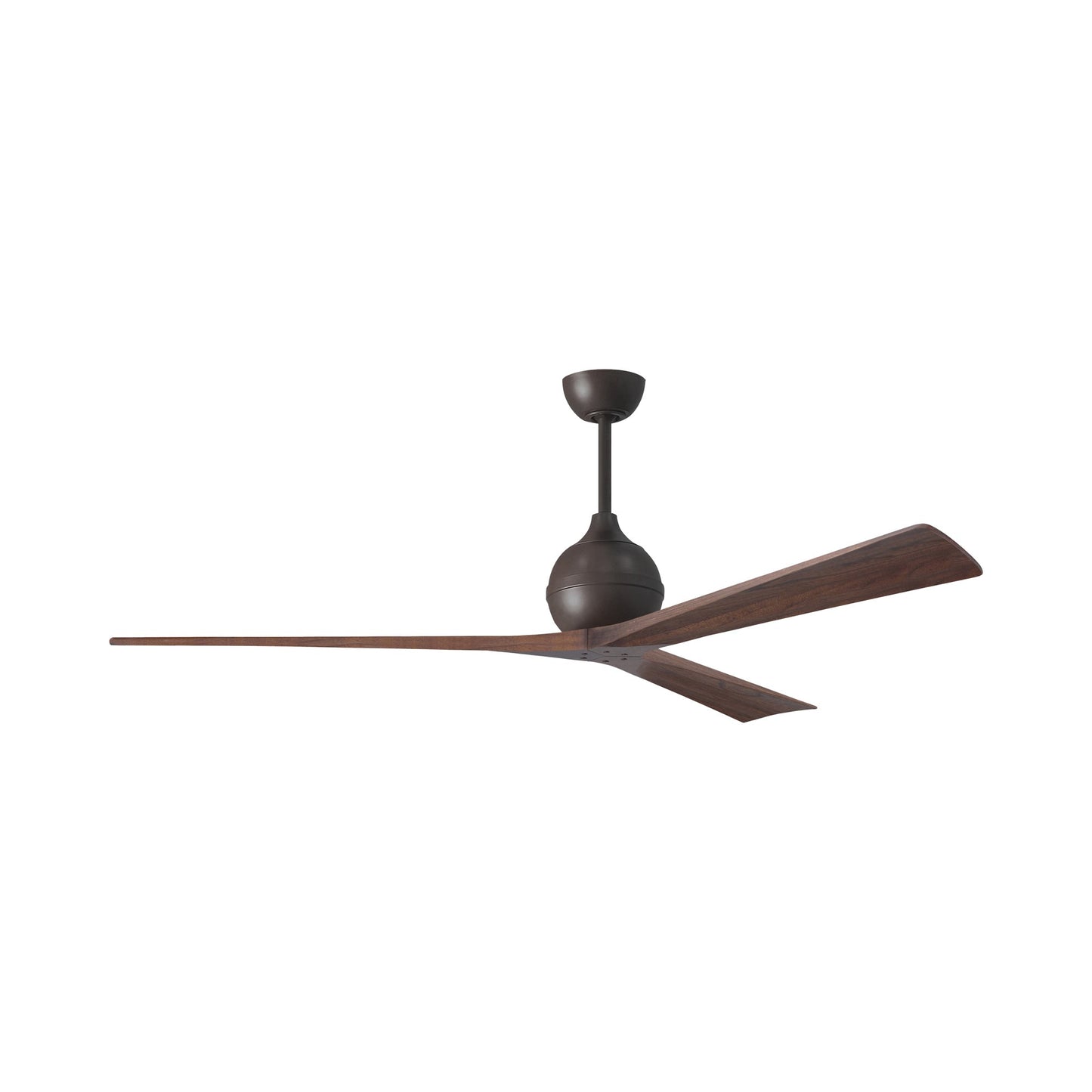 Irene Ceiling Fan in Textured Bronze/Walnut (3-Blade/72-Inch).
