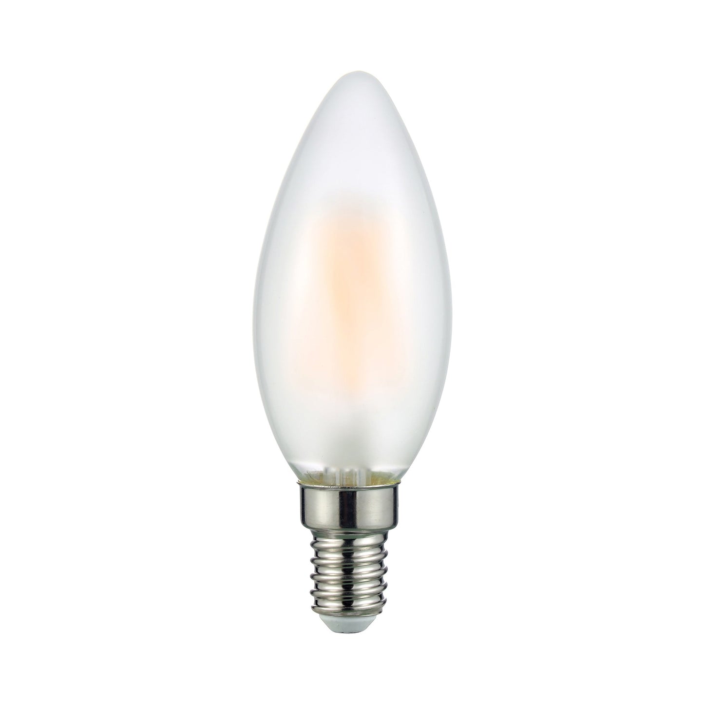 4W Dimmable 3000K B11 E12 Candelabra LED Bulb (Frosted Glass).