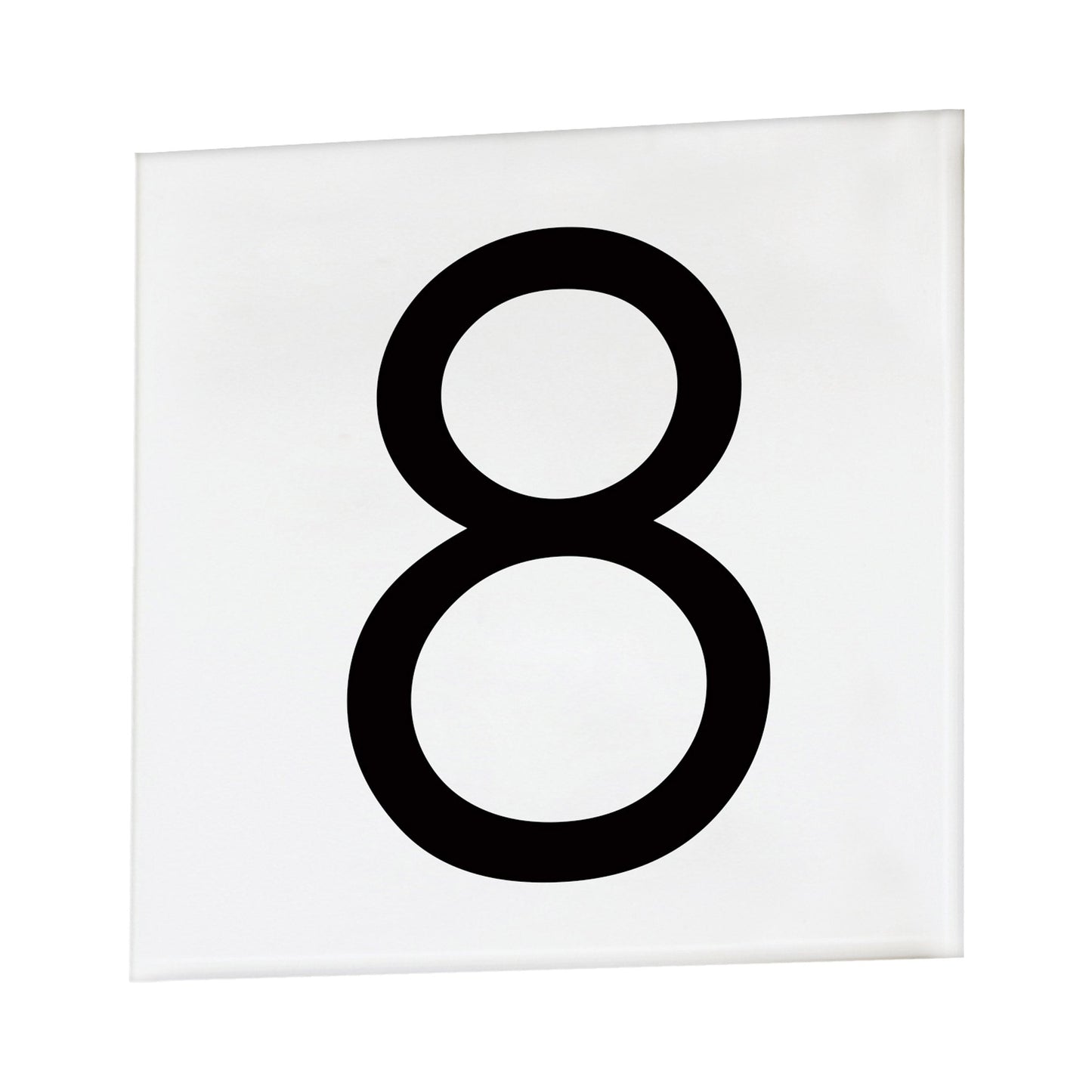 Address Outdoor Square Tile Number (8/Sans Serif).