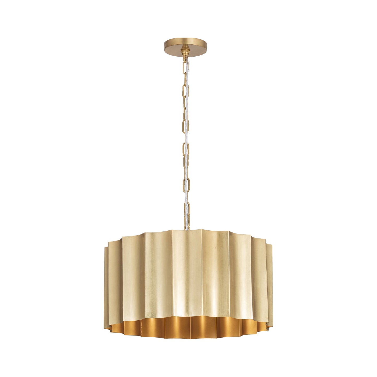 Allegra Pendant Light in Weathered Brass (Large).