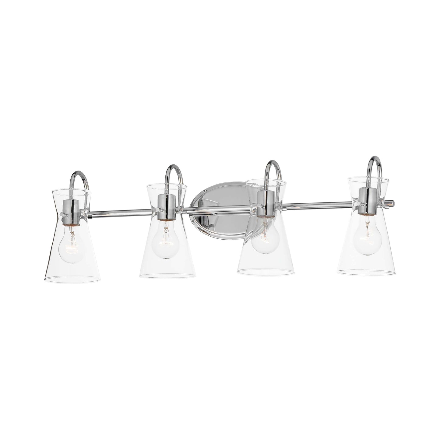 Ava Bath Vanity Light in Polished Chrome (4-Light).