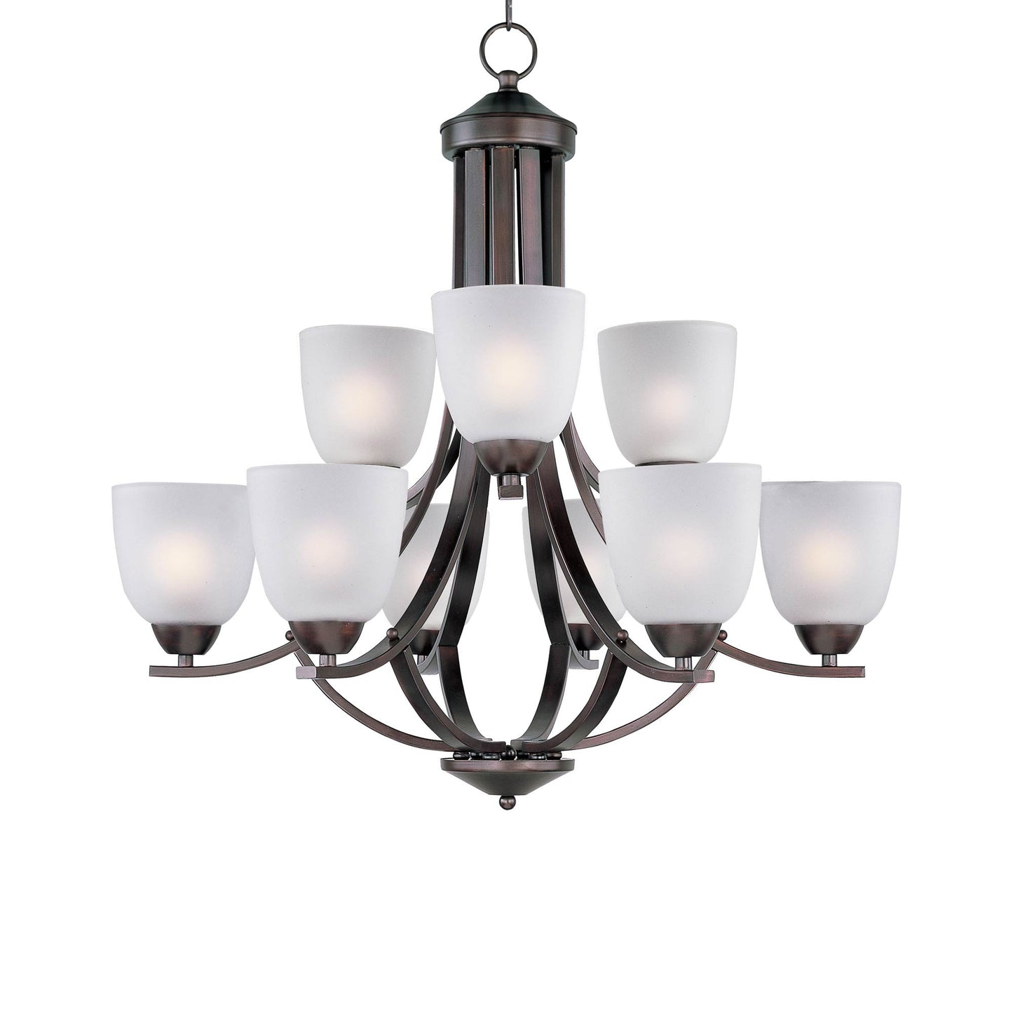 Axis Chandelier in Oil Rubbed Bronze (9-Light).