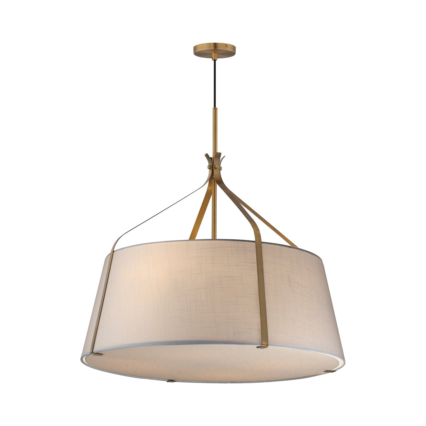 Bandera Multi Light Pendant Light in Natural Aged Brass (4-Light).