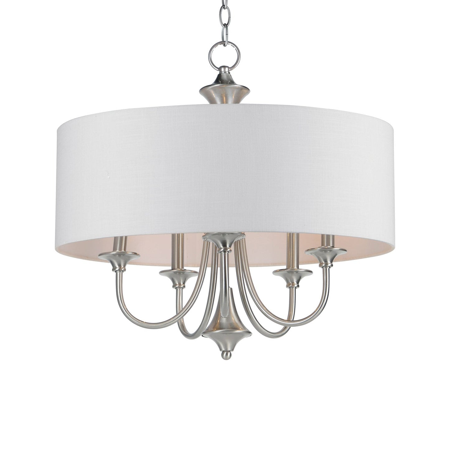Bongo Pendant Light in Satin Nickel.